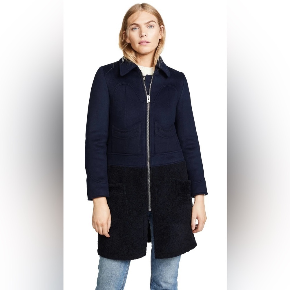 Coach Shearling Wool Coat 🆕